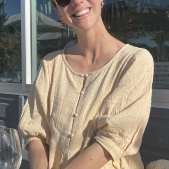 Daughters of India Ela dress in chamomile - Picture 8 of 8